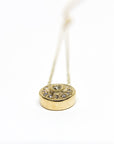 A pedido - Collar Circle Diamond Gold