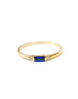 A pedido - Anillo Zafiro Baguette en Bisel 4x2 mm