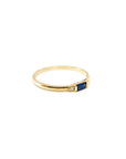 A pedido - Anillo Zafiro Baguette en Bisel 4x2 mm