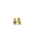 A pedido - Aros Punto de Luz Black 0,04 Ct Bisel Gold