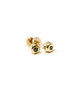 A pedido - Aros Punto de Luz Black 0,04 Ct Bisel Gold
