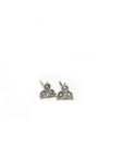 A pedido - Aros Stud Diamante 0,04 Ct Trio Platino
