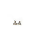 A pedido - Aros Stud Diamante 0,04 Ct Trio Platino