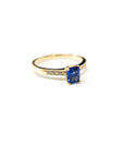 A pedido - Anillo Zafiro Rectangular en Grifa 6 x 5 mm