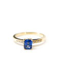 A pedido - Anillo Zafiro Rectangular en Grifa 6 x 5 mm