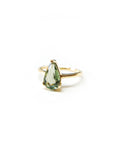 A pedido - Anillo Turmalina Verde Pera Grifa 12 x 7 mm