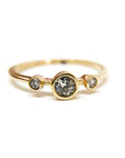 A pedido - Anillo Tricillo Brillantes en Bisel (0,20/0,04 ct)