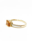 A pedido - Anillo Citrino Rectangular en Grifa 7x5 mm