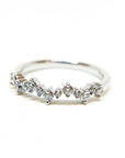 A pedido - Anillo Cintillo Brillantes en Grifa 0,03 y 0,01.5 ct Galaxia