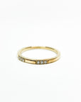 A pedido - Anillo Argolla Brillantes en Grifa 0,01.5 ct Trio