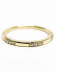 A pedido - Anillo Argolla Brillantes en Grifa 0,01.5 ct Trio
