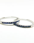 A pedido - Anillo Cintillo Zafiros en Grifa