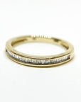 A pedido - Anillo Cintillo Baguettes en Riel 0,17 ct total