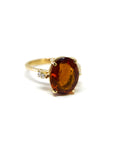 A pedido - Anillo Agata Oval Grifa y Diamantes