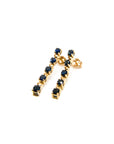 A pedido - Aros Barra Zafiros 0,05 Ct Line Gold
