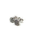 A pedido - Aros Stud Diamantes 0,02 Ct Flor Platino