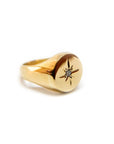 A pedido - Anillo Sello Brillante en Bisel 0,01.5 ct