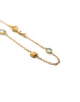 A pedido - Pulsera Topacio Blanco Bisel y Cubos intercalados