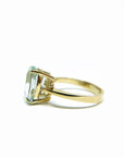 A pedido - Anillo Aguamarina Oval en Grifa 19 x 11 mm