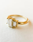 A pedido - Anillo Tricillo Baguette en Grifa