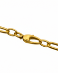 Collar eslabones clip y circulares Oro 14K