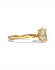 Anillo Solitario Diamante Lab Oval Oro 18K