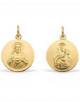 Medalla Escapulario Oro 18K - 15 mm / 2 gr