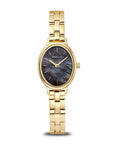 Reloj Bering Classic Mujer Oval Negro y Oro