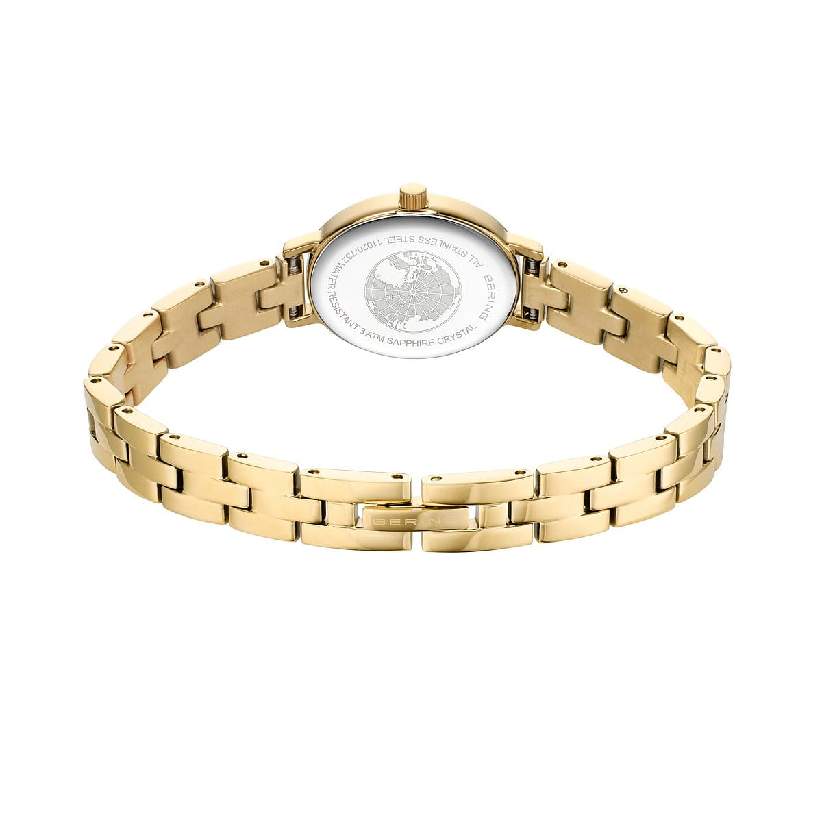 Reloj Bering Classic Mujer Oval Negro y Oro