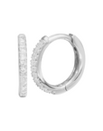 Aros argollas circón en grifa de Plata 925