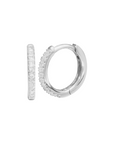 Aros argollas circón en grifa de Plata 925
