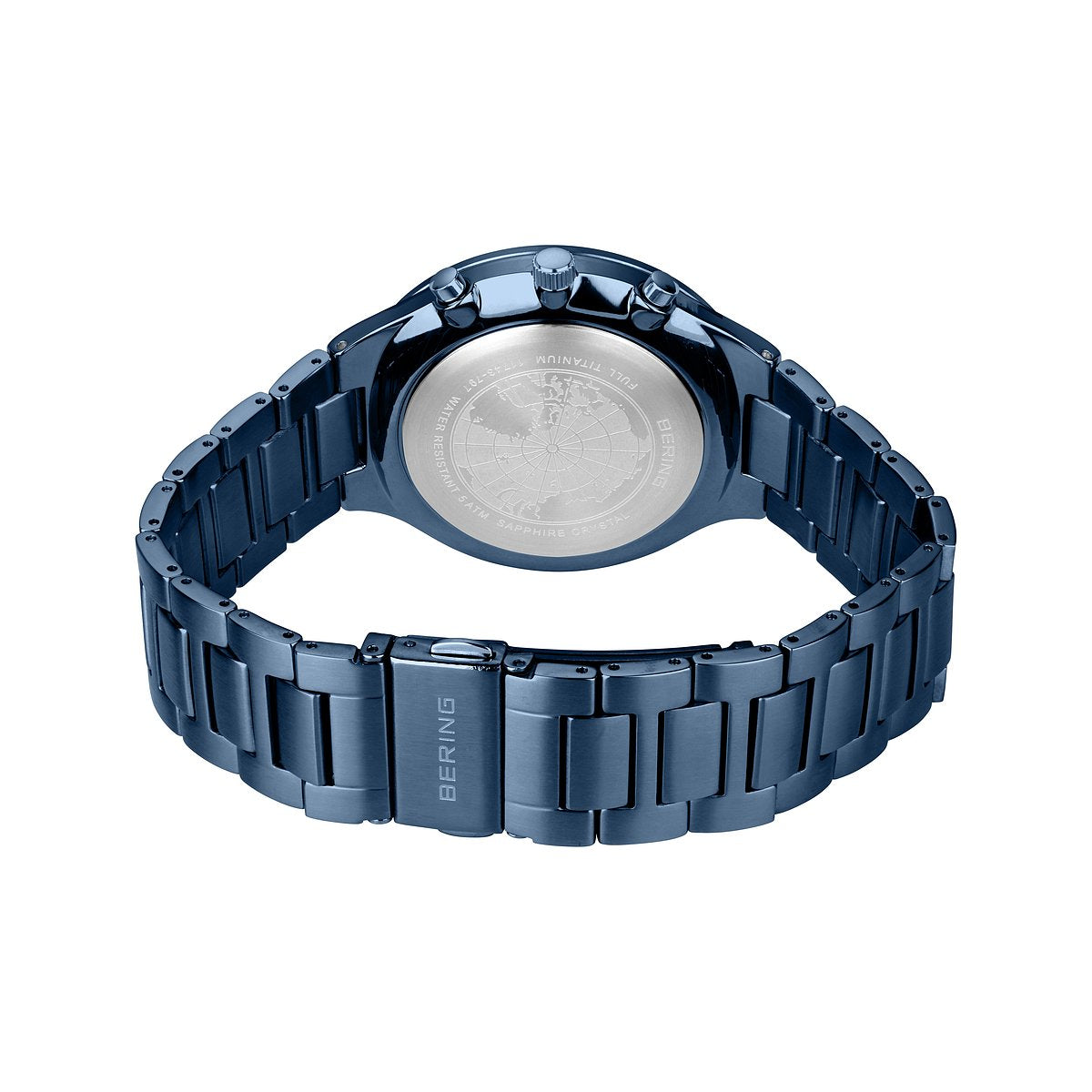 Reloj Bering Titanium Crono Hombre Azul
