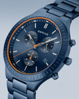 Reloj Bering Titanium Crono Hombre Azul