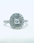 A pedido - Anillo Diamante 0,3 ct Halo Doble