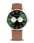 Reloj Bering Classic Hombre Verde/Café
