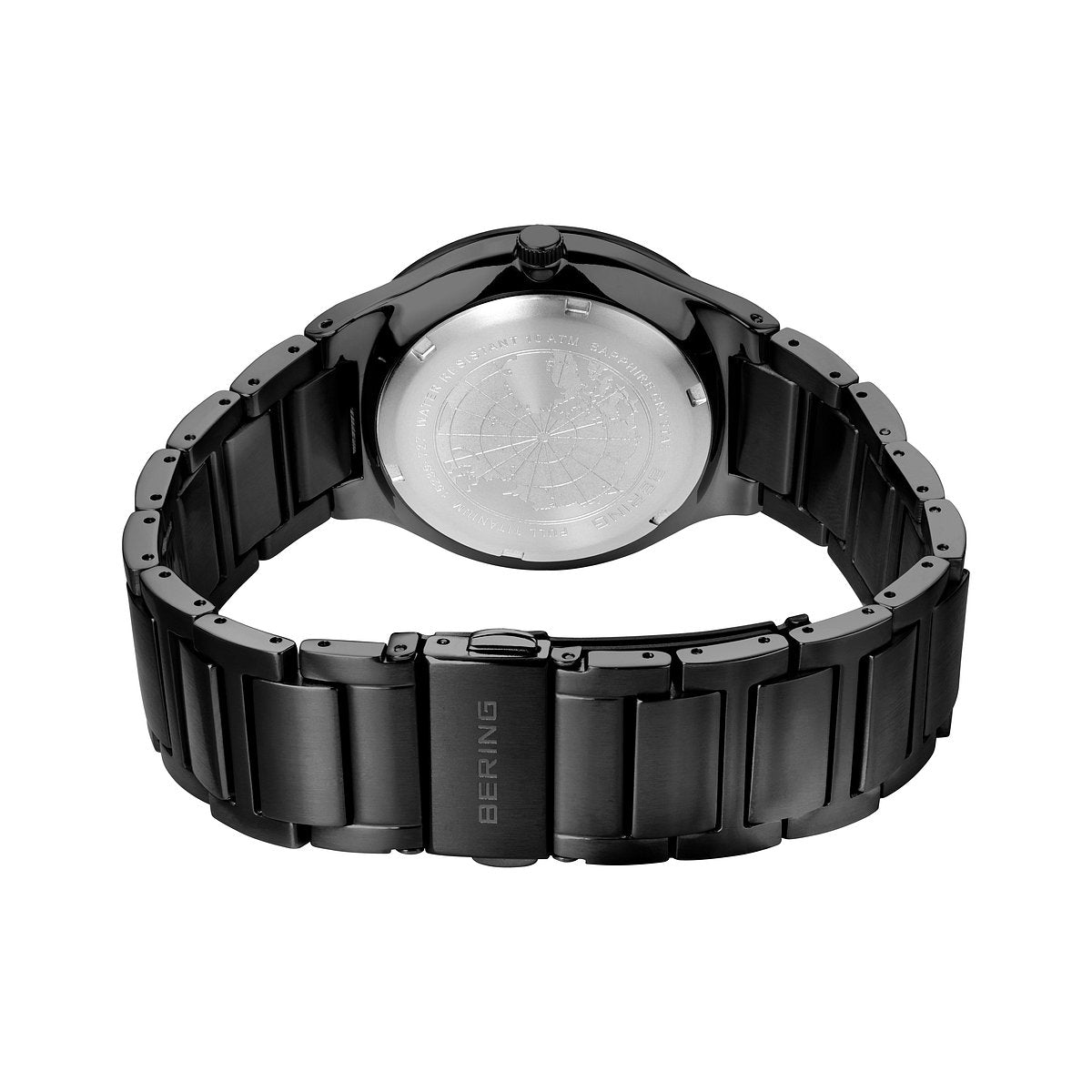 Reloj Bering Solar Titanium Hombre Negro/Azul
