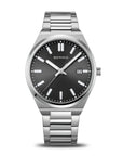Reloj Bering Classic Hombre Plateado/Negro