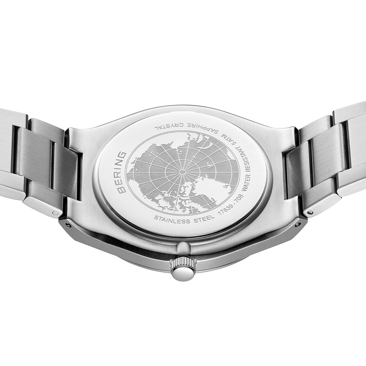 Reloj Bering Classic Hombre Plateado/Verde