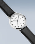 Reloj Bering Titanium Mujer Plata Pulido y cuero