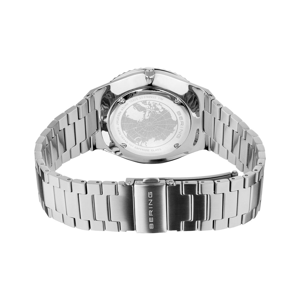 Reloj Bering Classic Arctic Sailing Hombre Plateado/Azul