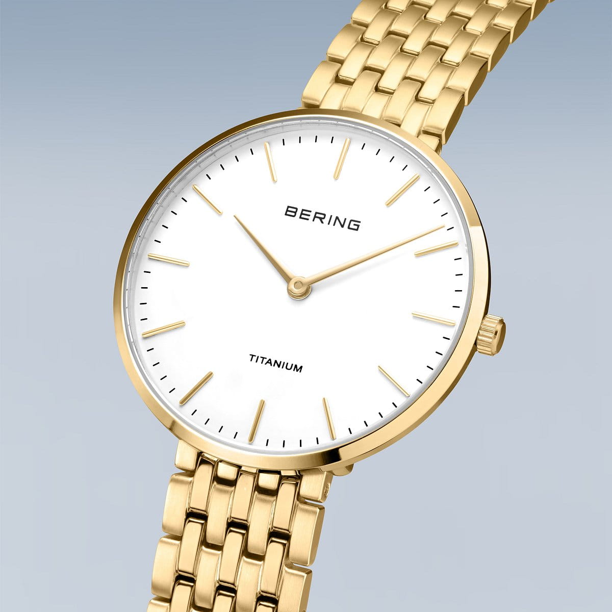 Reloj Bering Titanium Mujer Oro pulido