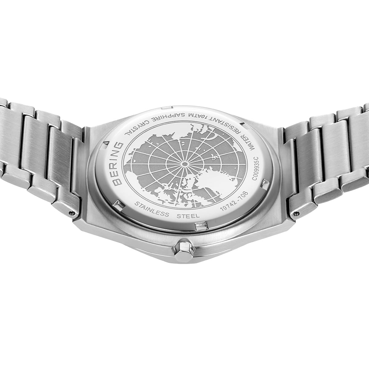 Reloj Bering Classic Hombre Plata/Verde