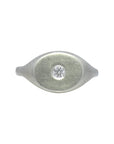 Anillo sello meñique Moissanita - Sarrazina Joyas