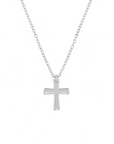 Collar cadena y cruz de plata 925