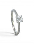 Anillo Solitario Diamante Lab 0,62 ct platino