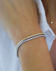 Pulsera tennis con circones de plata 925