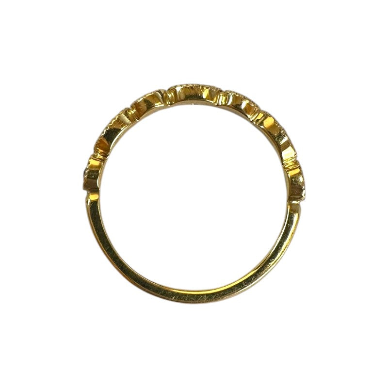 Anillo cintillo rubís en oro 18K hecho a mano