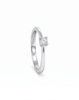 Anillo Solitario Diamante 0,08 ct plata