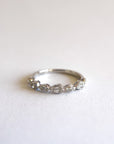Anillo Cintillo Diamantes Grifa Drops Oro 14K