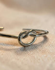 Pulsera esclava nudo plata